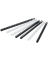 Plastikbinder&uuml;cken KF24051, US-Teilung, 21 Ringe auf A4, schwarz, 14mm