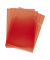 Sichth&uuml;llen KF00306, A4, rot, transluzent genarbt, oben & rechts offen, 0,12mm