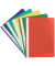 Schnellhefter KF01464, A4, farbig sortiert, Kunststoff, 80g, Vorderdeckel transparent