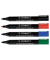 Flipchartmarker KF0, KF01551, Packung, rot,blau,gr&uuml;n,schwarz, 2-3mm Rundspitze