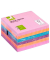 Haftnotizen KF02515, XL-Notes, 76x76mm, farbig sortiert (ultraviolett/ultrablau/ultrapink/ultrarosa), quadratisch