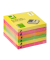 Haftnotizen KF11402, 76x76mm, farbig sortiert (neonpink/neongelb/neongr&uuml;n/neonorange), quadratisch