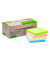 Haftnotizen KF17324, 76x76mm, farbig sortiert (blau/gr&uuml;n/pink/gelb), quadratisch