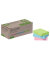 Haftnotizen KF17326, 51x38mm, farbig sortiert (blau/gr&uuml;n/pink), rechteckig