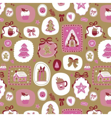 Weihnachtsservietten 227336 / Merry Deco, 3-lagig, 25x25cm