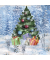 Weihnachtsservietten 227341 / Weihnachtsbaum/Geschenke/Winterwald, 3-lagig, 33x33cm
