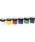 Farbkasten, F350600, Deckfarbe, 6 Farben, farbig sortiert