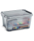 Aufbewahrungsbox Shadow 2345030061, 13 Liter, mit Deckel, au&szlig;en 38,9x27,7x19,5cm, PP (ausser Clipverschl&uuml;sse) 100% recyclebar tr