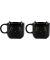Espressogedeck Cats 2tlg. schwarz