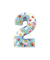 Folienballon Peppa Pig Zahl 2