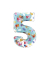 Folienballon Peppa Pig Zahl 5