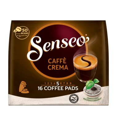 Kaffeepads 4051962, 16 St&uuml;ck, Caff&egrave; Crema im Portionsbeutel