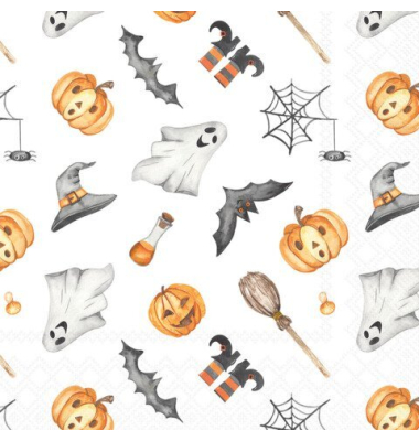 Motivservietten 13319920 / Halloween, 3-lagig, 33x33cm