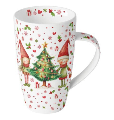 Weihnachts-Kaffeebecher Elfen am Baum, 0,6 l AMBIENTE 38921075