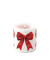 Weihnachtskerze rote Schleife, &Oslash; 7,5 x 9 cm AMBIENTE 39221325