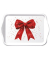 Weihnachtstablett rote Schleife, 13 x 21 cm AMBIENTE 33721325