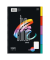 Collegeblock 608555000 Competence, Muster, kariert / kariert Rand beidseitig, A4, 70g, schwarz, 100 Blatt