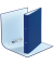 Ringbuch 3736001F-10, A4 2 Ringe 30mm Ring-&Oslash; Karton/Polypropylen blau