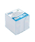 Zettelbox 749001-99, transparent/wei&szlig;, Kunststoff