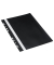 Schnellhefter Multiloch 1704001-01, A4, schwarz, Polyvinylchlorid (PVC), 80g, Vorderdeckel transparent