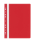 Schnellhefter Multiloch 1704001-04, A4, rot, Polyvinylchlorid (PVC), 80g, Vorderdeckel transparent