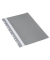 Schnellhefter Multiloch 1704001-13, A4, grau, Polyvinylchlorid (PVC), 80g, Vorderdeckel transparent