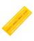 Kunststoff-Schablone Schrift 5305 Duo-Combi gelb-transparent Schrifth&ouml;he 3,5mm & 5mm