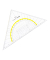 Kunststoff-Geodreieck 1555/2 glasklar 22,5cm mit Griff