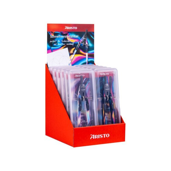 Aristo Schnellverstellzirkel BTS Display 12 Stück IRIS SERIES 9003182559565 Aristo