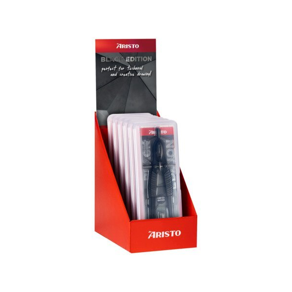 Aristo TopLine Schnellverstellzirkel 6er Display, Black Edition 9003182598366 Aristo
