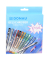 Gelschreiber Glitzer, 5110100-99, transparent (Schreibfarbe: 12-farbig sortiert), 1mm, mit Kappe