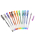 Gelschreiber Glitzer, 5110100-99, transparent (Schreibfarbe: 12-farbig sortiert), 1mm, mit Kappe