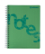 Collegeblock 7525201-06 Notes, kariert / kariert Rand links, A4, 80g, gr&uuml;n, 140 Blatt