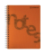 Collegeblock 7525201-12 Notes, kariert / kariert Rand links, A4, 80g, orange, 140 Blatt