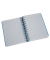 Collegeblock 7527201-10 Cover, kariert / kariert Rand links, A6, 80g, blau, 140 Blatt