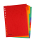 Kartonregister 8671012-99, 12-teilig blanko, A4, 225 g/m&sup2;, farbige Taben, 12-teilig