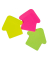 Haftnotizen 7580002-03, farbig sortiert