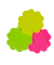Haftnotizen 7580002-04, farbig sortiert, Blume