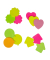Haftnotizen 7580002-04, farbig sortiert, Blume