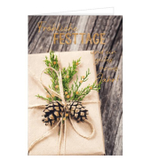 Weihnachtskarte Fr&ouml;hliche Festtage, 11,5 x 17 cm HANRA 22-11538