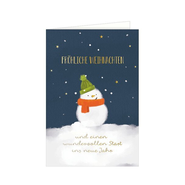 5 Stück Hanra Weihnachtskarte Fröhliche Weihnachten, 11,5 x 17 cm HANRA 22-11586 9004546592549 Hanra