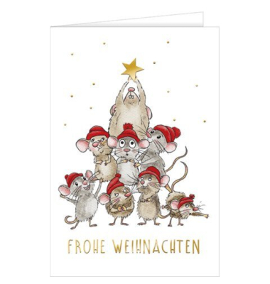 Weihnachtskarte Frohe Weihnachten, 11,5 x 17 cm HANRA 22-11587
