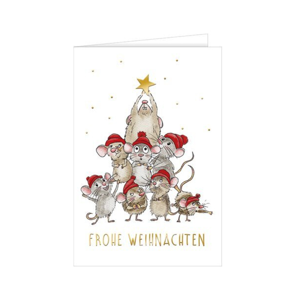 5 Stück Hanra Weihnachtskarte Frohe Weihnachten, 11,5 x 17 cm HANRA 22-11587 9004546592693 Hanra