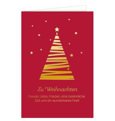 Weihnachtskarte Zu Weihnachten, 11,5 x 17 cm HANRA 22-11593