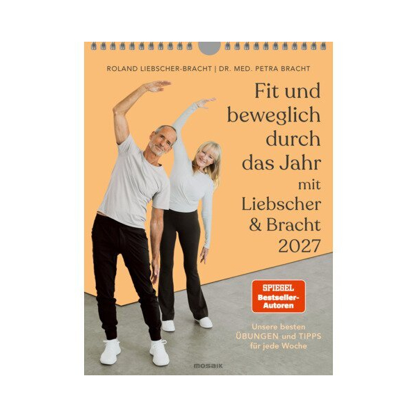 Mosaik Wochenkalender 31996, Fit und beweglich, mehrfarbig, mit Motiv, 1 Woche / 1 Seite, 22x29,5cm, 2026 9783442319961 Mosaik