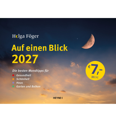 Bildkalender 23909, Mondkalender Auf einem Blick von Helga F&ouml;ger, 1 Monat / 1 Seite, 22x29,5cm, 2027