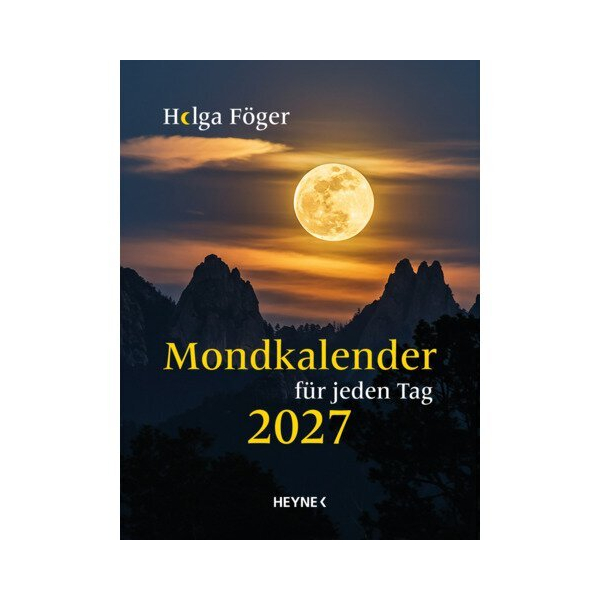 Taschenkalender 23928 Mondkalender für jeden Tag blau 1 Tag   1 Seite 105x14cm 2025 9783453239586 Heyne
