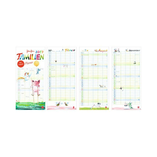 Heye Familienplaner, 21 x 45 cm, 5 Spalten HEYE 1586 9783756409679 Heye