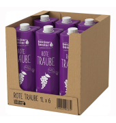 Rote Traube Traubensaft 6 x 1 Liter