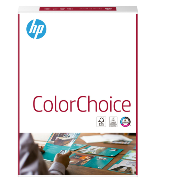 4 Stück HP Farblaserpapier ColorChoice CHP761 A3 100g weiß matt 3141725000412 HP 500 Blatt